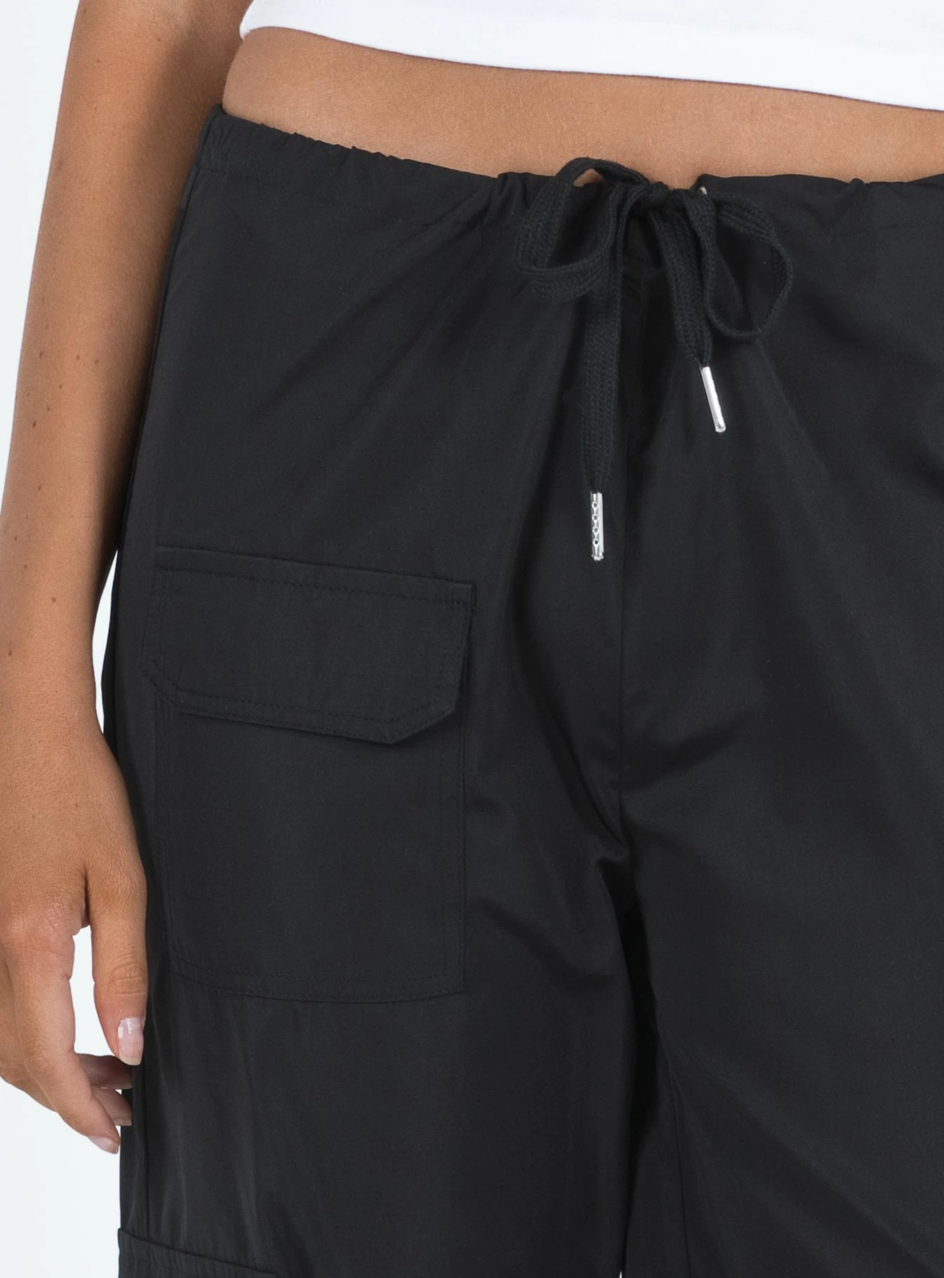 Princess Polly Grattidge Cargo Pants Black 5 Princess Polly Grattidge Cargo Pants Black - Image 5