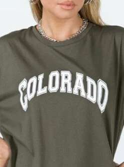 Princess Polly Colorado Dreaming Oversized Tee Charcoal -Chic Clothing Shop 5 modelinfo milli us2 9890b52e 1a7d 474c abef efc5a0aaaca8