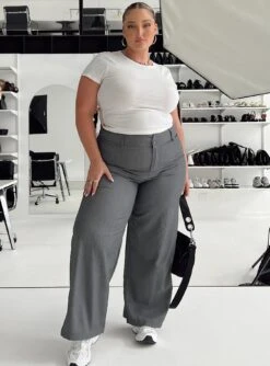 Alaina Pants Grey Curve -Chic Clothing Shop 5 modelinfo riley us14 f835f374 4ede 4452 aef5 d5b1946e13f3