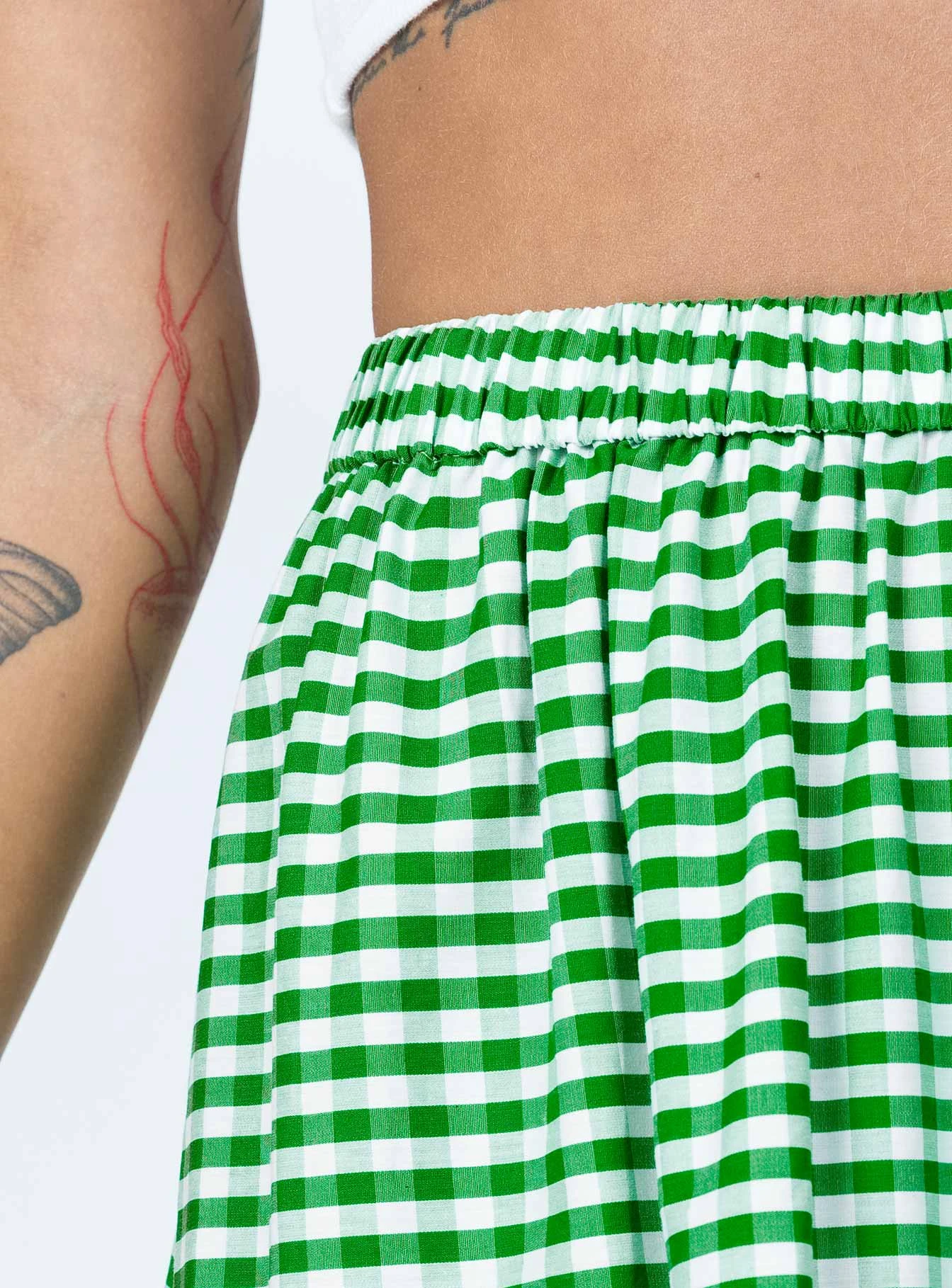 Princess Polly Hale Midi Skirt Green 7 Princess Polly Hale Midi Skirt Green - Image 7