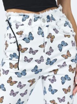 Princess Polly Butterfly Fly Away Jeans White -Chic Clothing Shop 5 b8c0f333 31d7 4c62 b346 ad96469add43