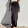 Princess Polly Harriette Maxi Skirt Black