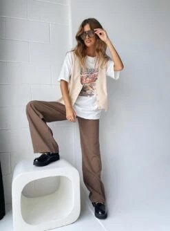 Archer Pants Brown Tall -Chic Clothing Shop ARCHER PANTS BROWN 6 63e67ccf 39c7 4453 a9c3 eeb38cca0406