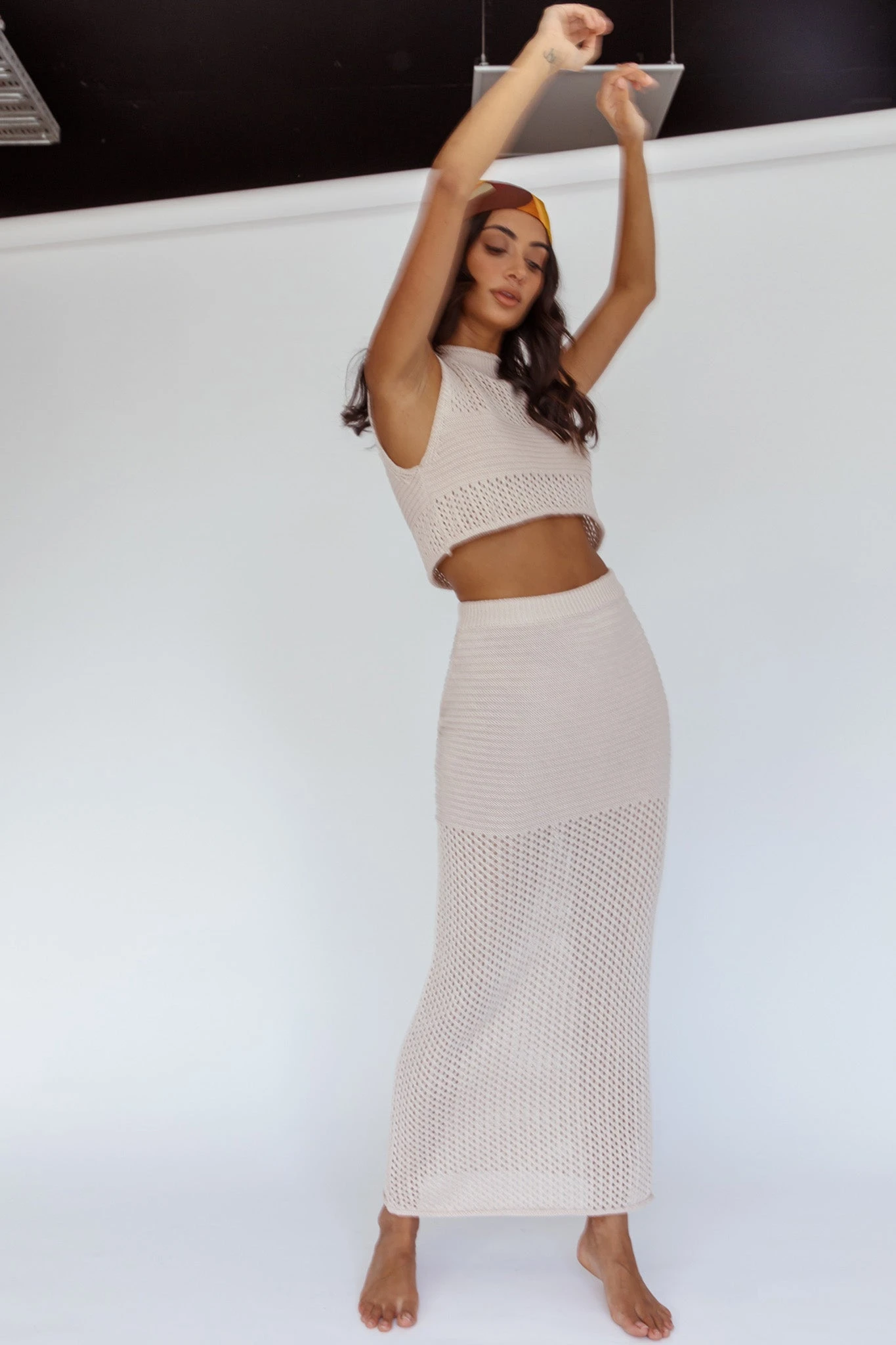 Bayside Crochet Maxi Skirt Oat 7 Bayside Crochet Maxi Skirt Oat - Image 7