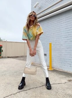 Princess Polly Encore Pants White -Chic Clothing Shop EncorePant 3959