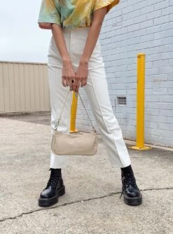 Princess Polly Encore Pants White -Chic Clothing Shop EncorePant 3960