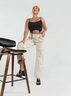 Princess Polly Glenda Pants Beige