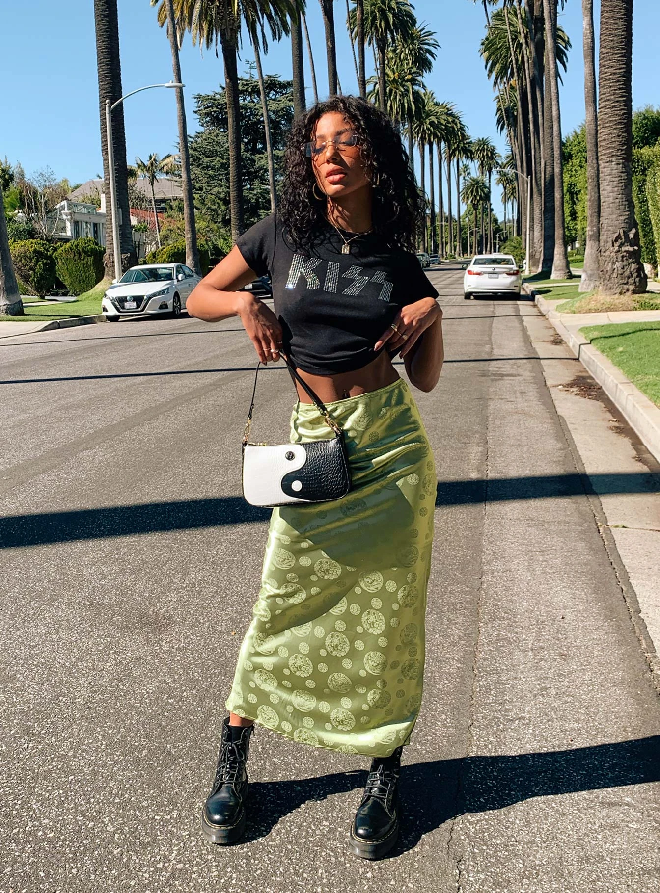 Princess Polly Hailey Midi Skirt Green 10 Princess Polly Hailey Midi Skirt Green - Image 10