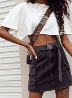 Princess Polly Mccaul Crop Tee White -Chic Clothing Shop MCCAUL CROP TEE WHITE