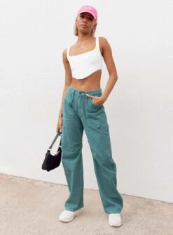 Miami Vice Pants Green -Chic Clothing Shop Miami Vice Pants Green 1