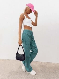 Miami Vice Pants Green -Chic Clothing Shop Miami Vice Pants Green 2