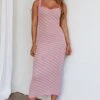 North Shore Knit Maxi Dress Striped Berry