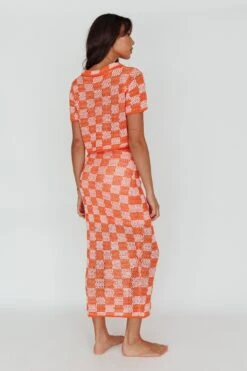 Byron Bay Crochet Buttoned Top Sunset 18 Byron Bay Crochet Buttoned Top Sunset -Chic Clothing Shop ST3654D TSUNSET 3