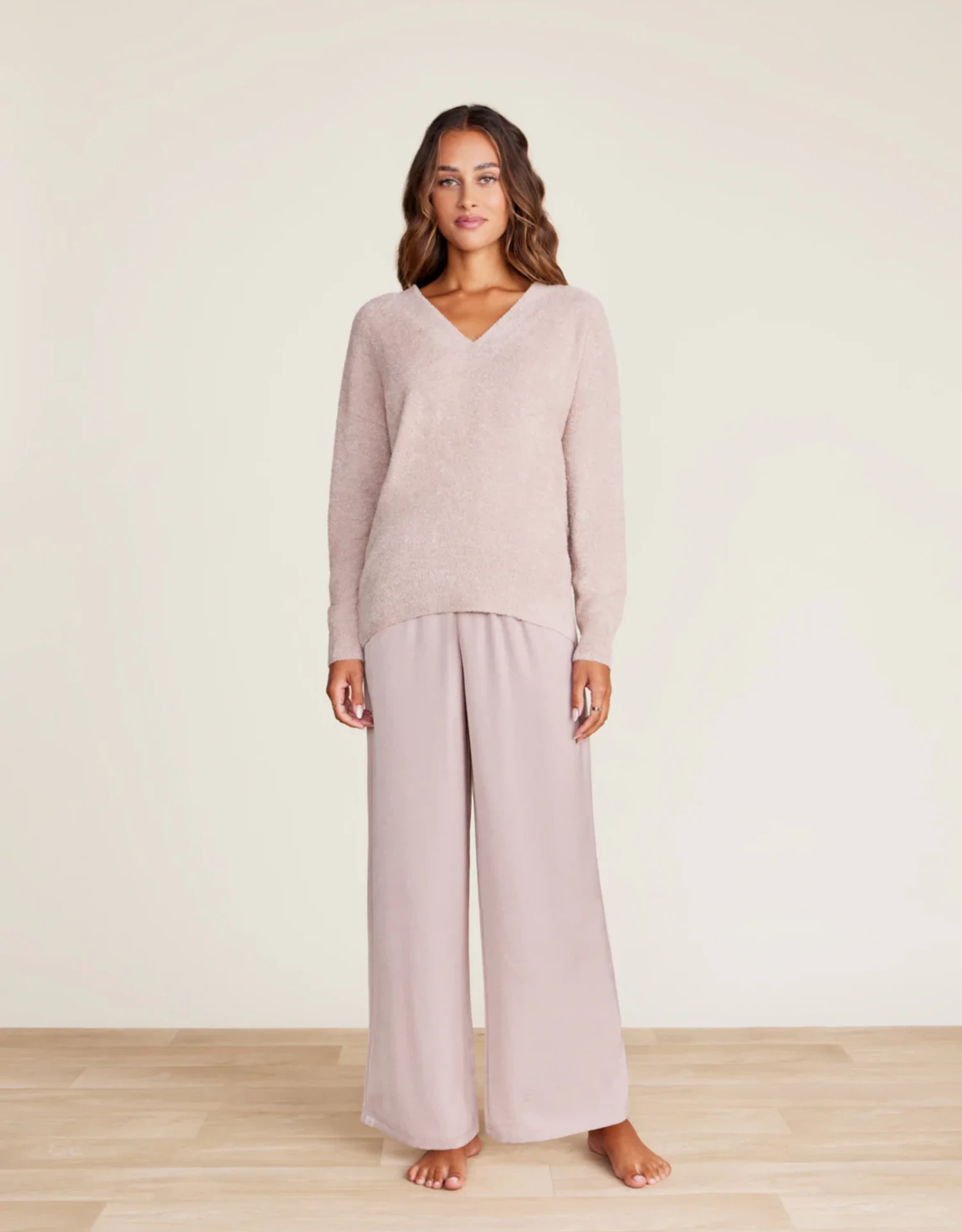 Barefoot Dreams CozyChic Lite® V-Neck Seamed Pullover 2 Barefoot Dreams CozyChic Lite® V-Neck Seamed Pullover - Image 2