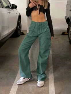 Miami Vice Pants Green -Chic Clothing Shop jacquiealexander 1