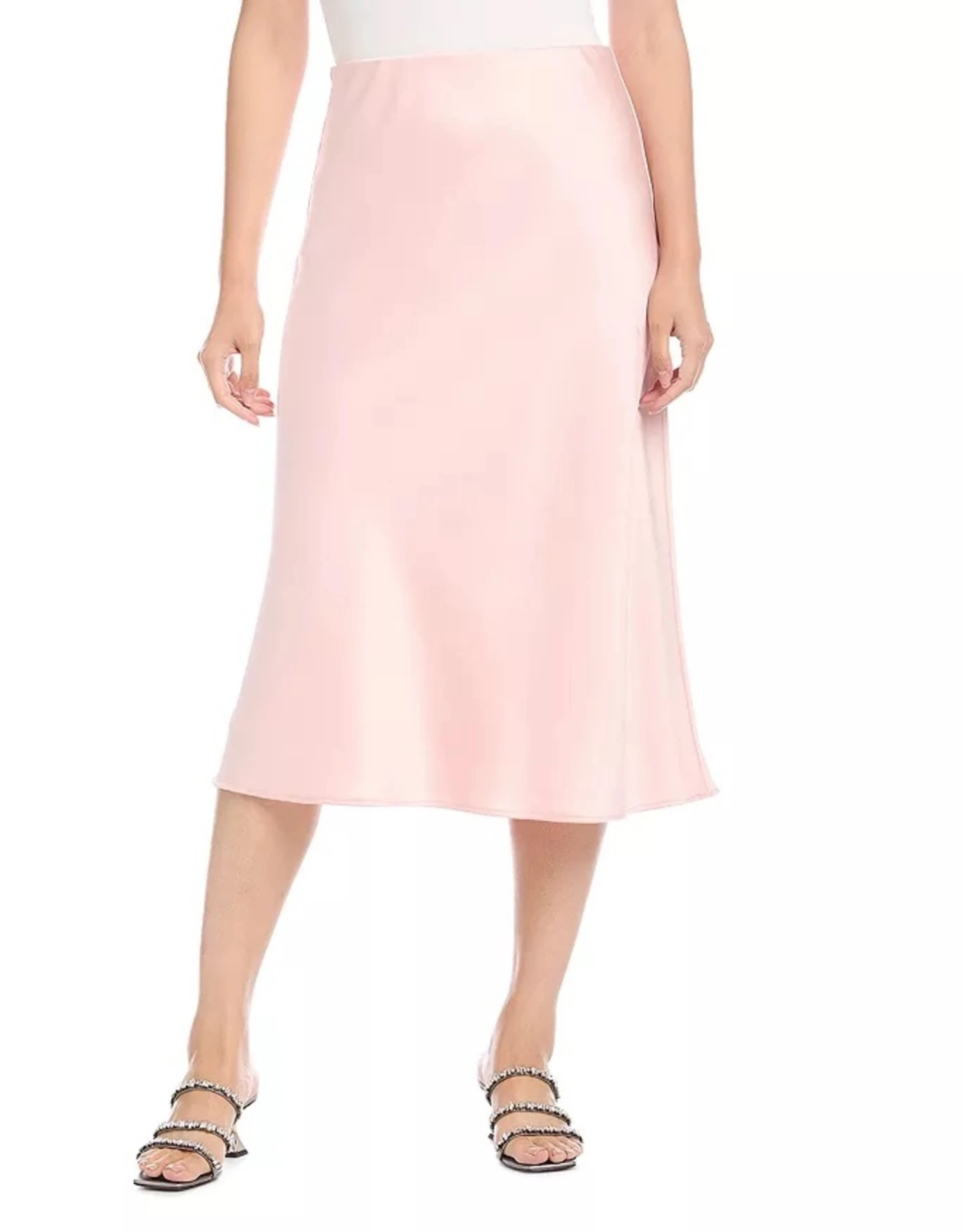 Karen Kane Bias Midi Skirt Rose 2 Karen Kane Bias Midi Skirt Rose - Image 2