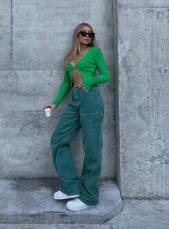 Miami Vice Pants Green -Chic Clothing Shop mollyking 11