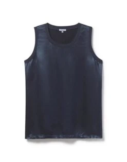 PJ Harlow Alexa Crew Neck Satin Tank