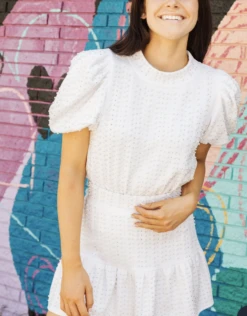 Queen Of Sparkles White Jewel & Pearl Skirt