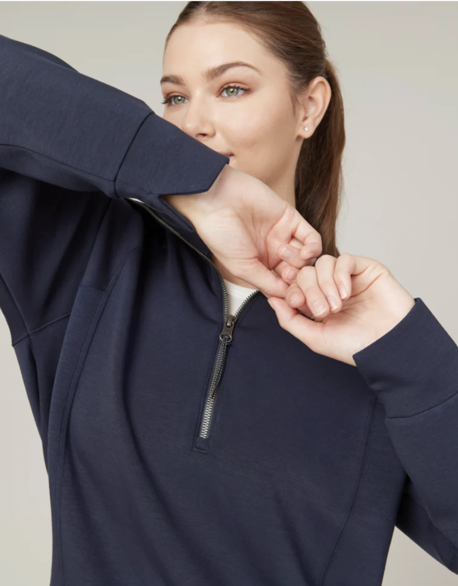 Spanx Air Essentials Half Zip Top 5 Spanx Air Essentials Half Zip Top - Image 5